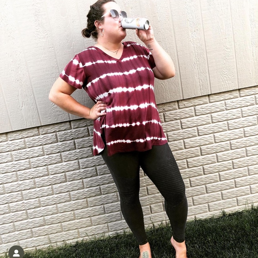 Red and White Tye Dye